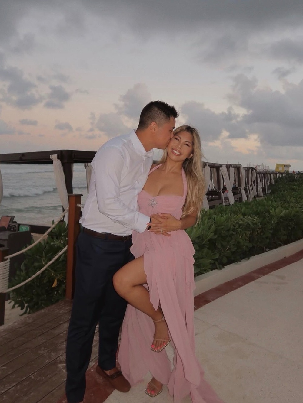 Nana Jacqueline Pink Maxi Dress
